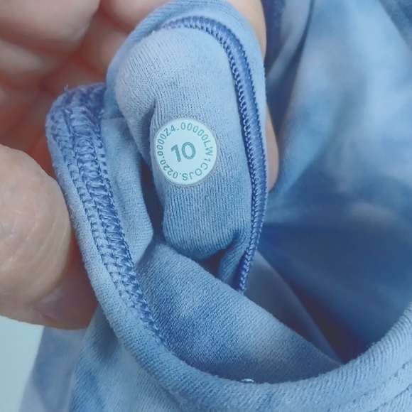 Lululemon Align Tank *Diamond DyeDiamond Dye Iced Iris Peri Purple Sz 10 - Picture 6 of 6